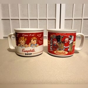Vintage Campbell's Soup Mugs 14 Oz